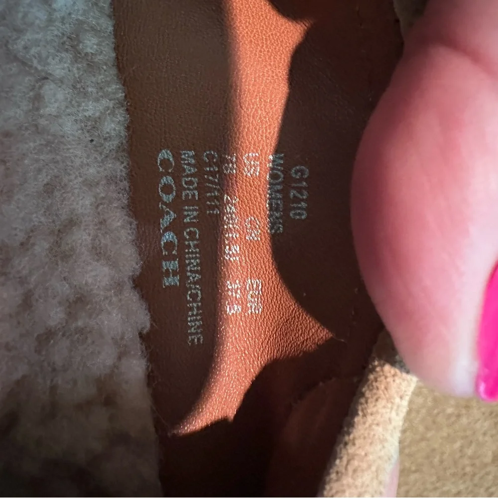 Coach Brown and Cream Moccasins with Classic Design - Picture 2 of 7